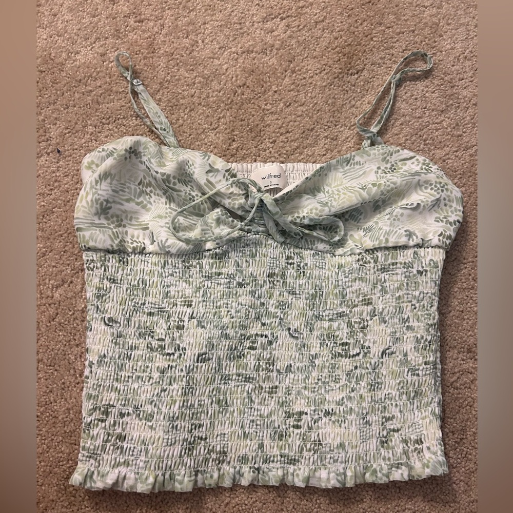 Aritzia Wilfred Grass Green Tank Never Worn